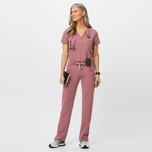 Figs Womens Mineral Mauve XL Scrubs